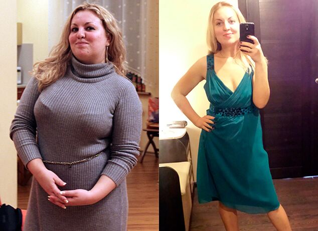 Fotoattēli pirms un pēc svara zaudēšanas, Choco Lite lietošanas pieredze