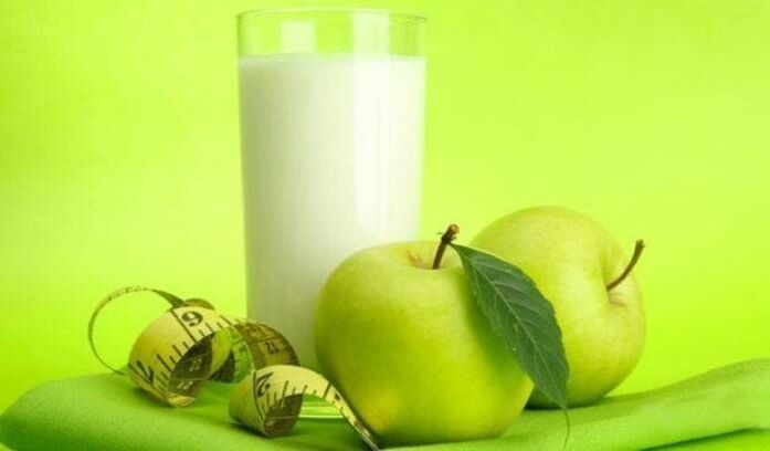 Kefīrs un āboli svara zaudēšanai