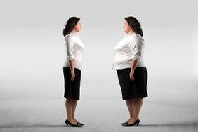 pirms un pēc svara zaudēšanas, lietojot ducan diētu