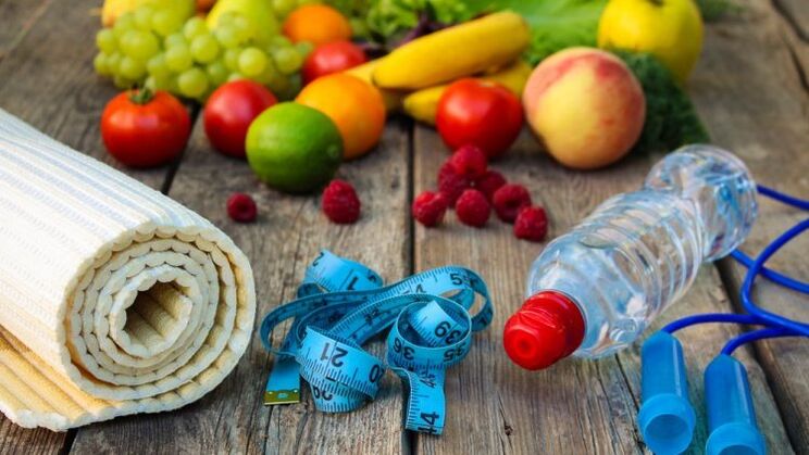 veselīga pārtika un centimetrs svara zudumam, ievērojot pareizu uzturu