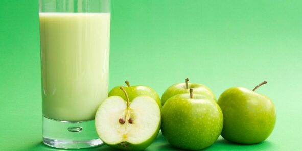 kefīrs un āboli svara zaudēšanai